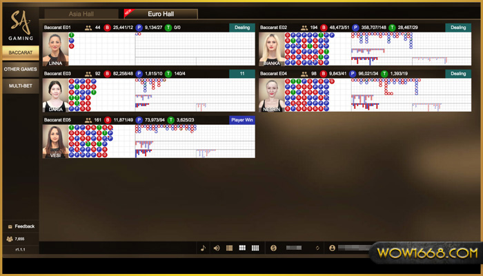 sa gaming - euro hall